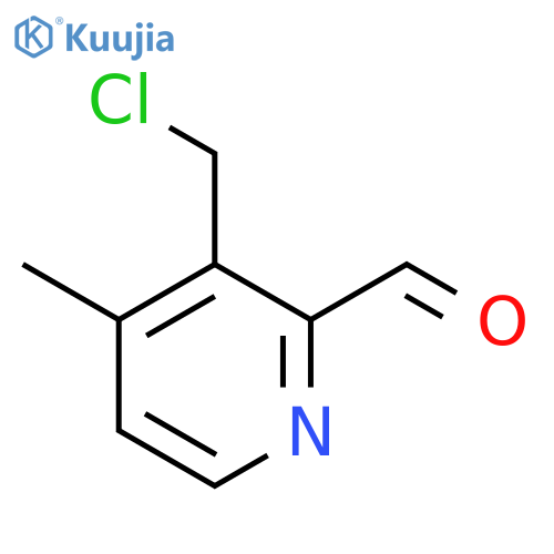 3-Chloromethyl-4-methylpicolinaldehyde structure