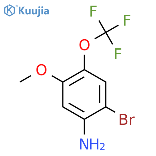 2-Bromo-5-methoxy-4-(trifluoromethoxy)aniline structure