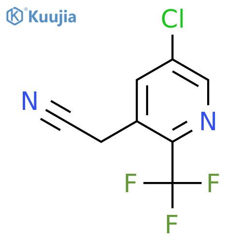 5-Chloro-2-(trifluoromethyl)pyridine-3-acetonitrile structure