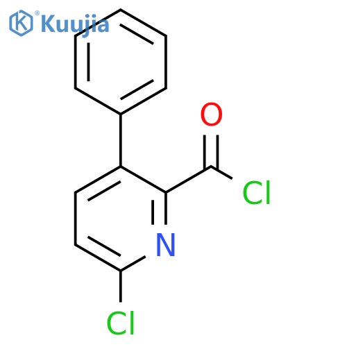 6-Chloro-3-phenylpyridine-2-carbonyl chloride structure