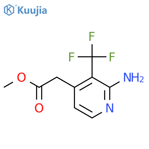 Methyl 2-amino-3-(trifluoromethyl)pyridine-4-acetate structure