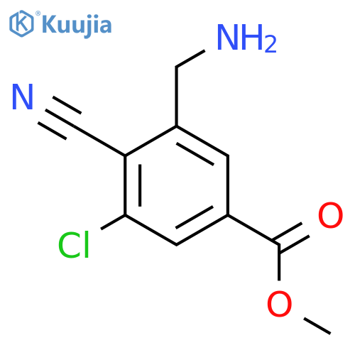 Methyl 3-aminomethyl-5-chloro-4-cyanobenzoate structure