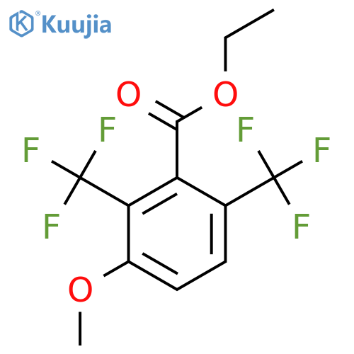 Ethyl 2,6-bis(trifluoromethyl)-3-methoxybenzoate structure