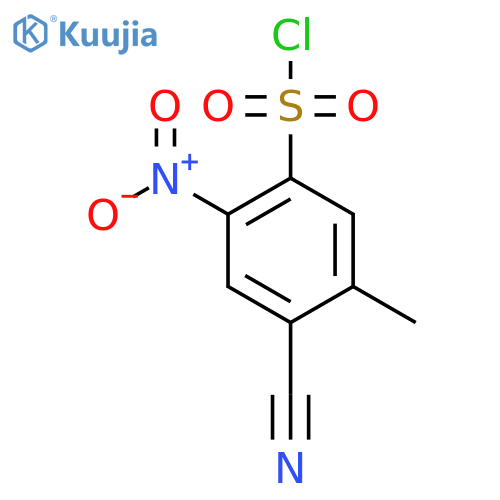 4-Cyano-5-methyl-2-nitrobenzenesulfonyl chloride structure