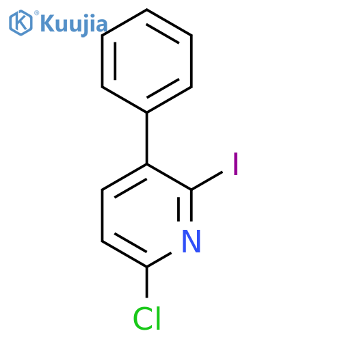 6-Chloro-2-iodo-3-phenylpyridine structure