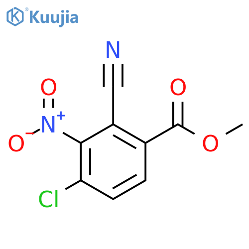 Methyl 4-chloro-2-cyano-3-nitrobenzoate structure