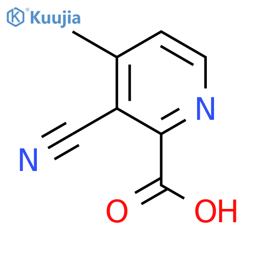 3-Cyano-4-methylpicolinic acid structure