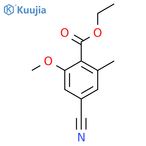 Ethyl 4-cyano-2-methoxy-6-methylbenzoate structure