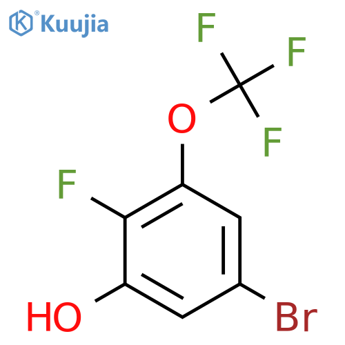 5-Bromo-2-fluoro-3-(trifluoromethoxy)phenol structure