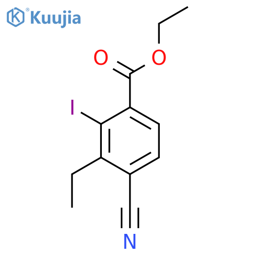 Ethyl 4-cyano-3-ethyl-2-iodobenzoate structure
