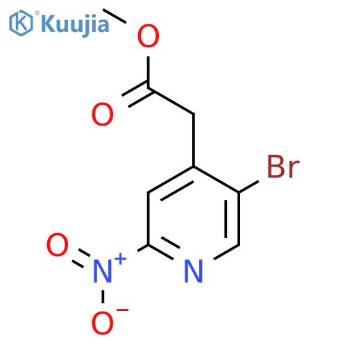 Methyl 5-bromo-2-nitropyridine-4-acetate structure