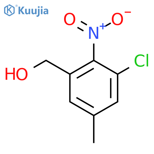 3-Chloro-5-methyl-2-nitrobenzyl alcohol structure