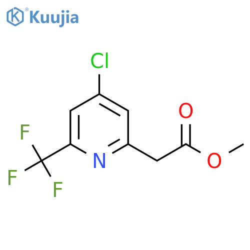 Methyl 4-chloro-2-(trifluoromethyl)pyridine-6-acetate structure