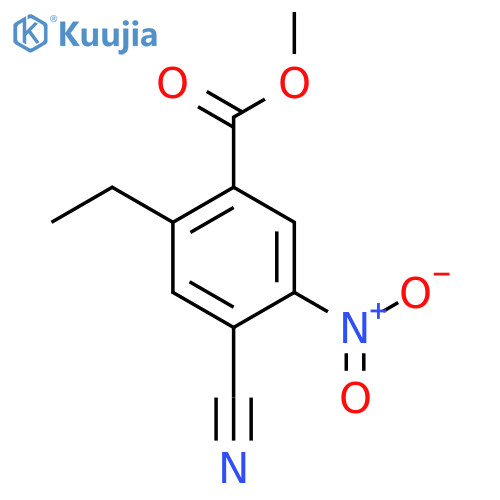 Methyl 4-cyano-2-ethyl-5-nitrobenzoate structure