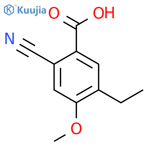 2-Cyano-5-ethyl-4-methoxybenzoic acid structure