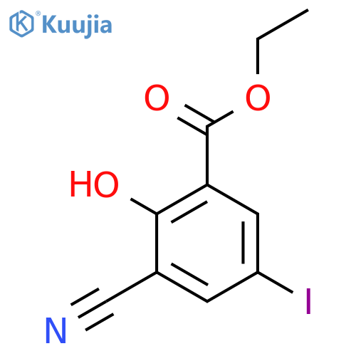 Ethyl 3-cyano-2-hydroxy-5-iodobenzoate structure