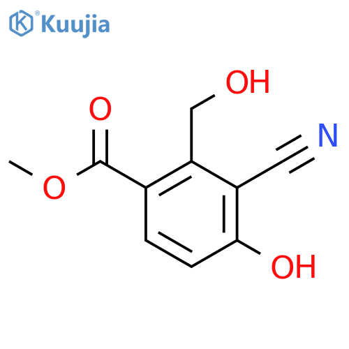 Methyl 3-cyano-4-hydroxy-2-(hydroxymethyl)benzoate structure