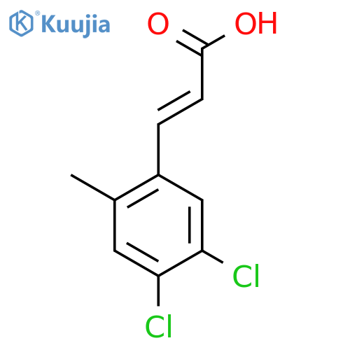 4,5-Dichloro-2-methylcinnamic acid structure