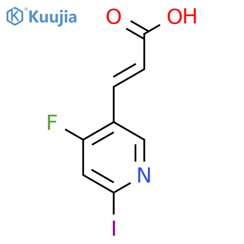 4-Fluoro-2-iodopyridine-5-acrylic acid structure