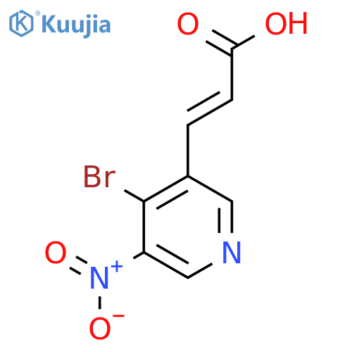 4-Bromo-3-nitropyridine-5-acrylic acid structure