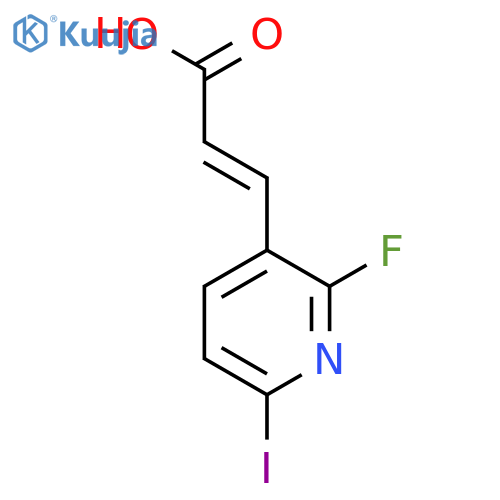 2-Fluoro-6-iodopyridine-3-acrylic acid structure