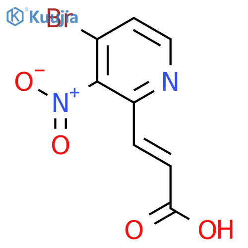 4-Bromo-3-nitropyridine-2-acrylic acid structure