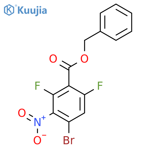 4-Bromo-2,6-difluoro-3-nitrobenzoic acid benzyl ester structure