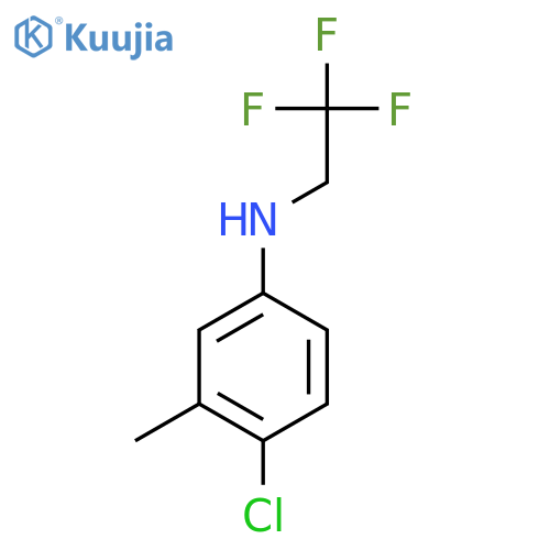 4-chloro-3-methyl-N-(2,2,2-trifluoroethyl)aniline structure