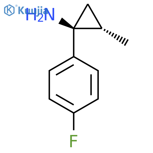 (1S,2S)-1-(4-Fluorophenyl)-2-methylcyclopropan-1-amine structure