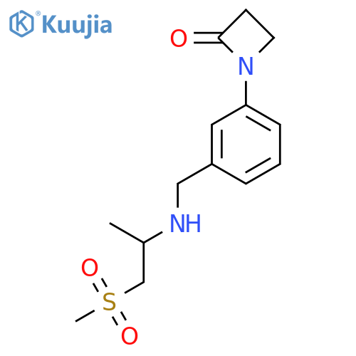 1-(3-{[(1-Methanesulfonylpropan-2-yl)amino]methyl}phenyl)azetidin-2-one structure