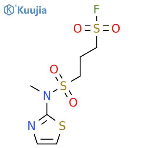 3-[Methyl(1,3-thiazol-2-yl)sulfamoyl]propane-1-sulfonyl fluoride structure