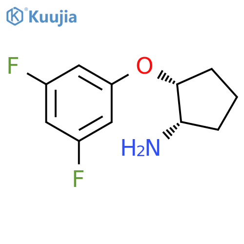 Cyclopentanamine, 2-(3,5-difluorophenoxy)-, (1S,2R)- structure