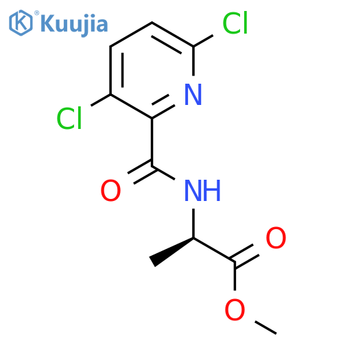 methyl (2R)-2-[(3,6-dichloropyridin-2-yl)formamido]propanoate structure