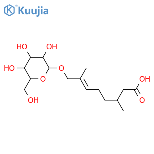 8-Hydroxy-3,7-dimethyl-6-octenoic acid; (3R,6E)-form, 8-O-β-D-Glucopyranoside structure