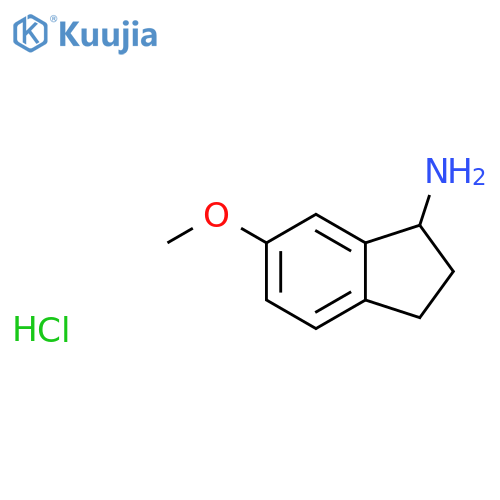 (1S)-6-methoxy-2,3-dihydro-1H-inden-1-amine hydrochloride structure