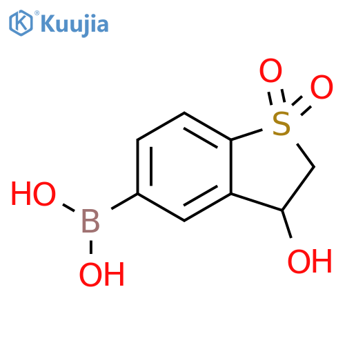 Boronic acid, B-(2,3-dihydro-3-hydroxy-1,1-dioxidobenzo[b]thien-5-yl)- structure
