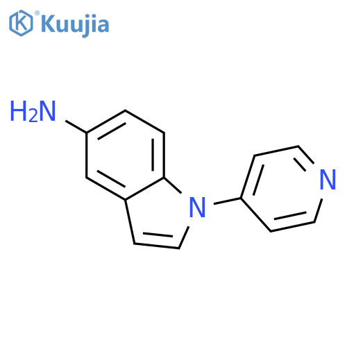 1H-INDOL-5-AMINE, 1-(4-PYRIDINYL)- structure
