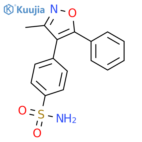 Benzenesulfonamide, 4-(3-methyl-5-phenyl-4-isoxazolyl)- structure
