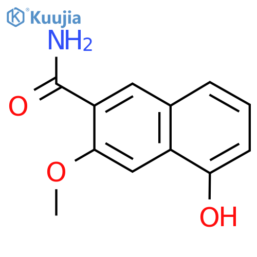 5-Hydroxy-3-methoxy-2-naphthamide structure