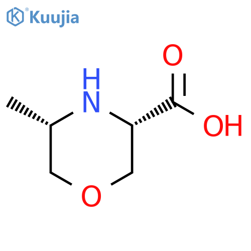 3-Morpholinecarboxylic acid, 5-methyl-, (3S,5S)- structure