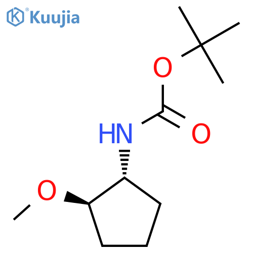 tert-butyl N-[(1R,2R)-2-methoxycyclopentyl]carbamate structure