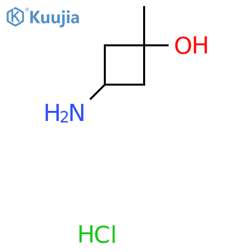 3-amino-1-methylcyclobutan-1-ol hydrochloride structure