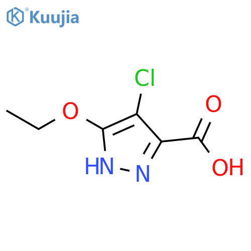 4-chloro-3-ethoxy-1H-pyrazole-5-carboxylic acid structure