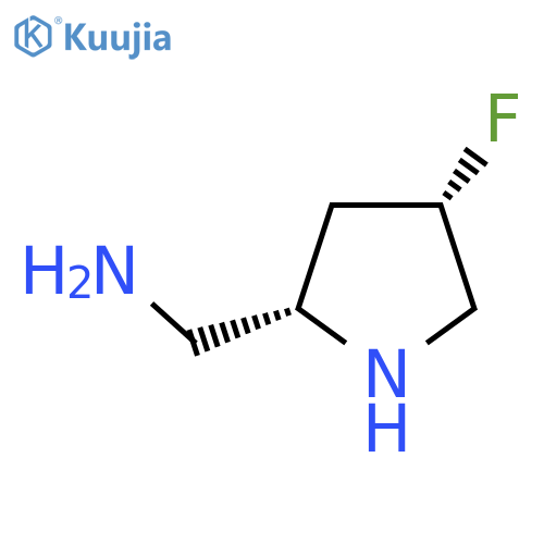 [(2S,4S)-4-fluoropyrrolidin-2-yl]methanamine structure