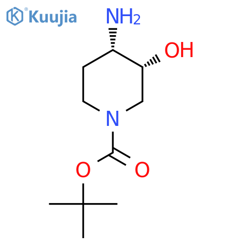 tert-butyl (3R,4S)-4-amino-3-hydroxy-piperidine-1-carboxylate structure