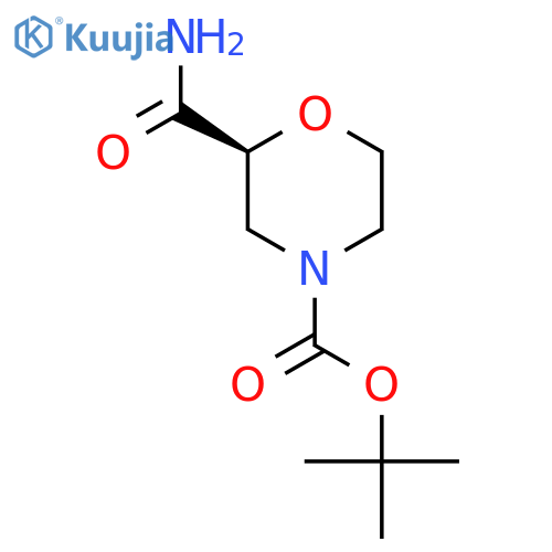 (S)-Tert-Butyl 2-carbamoylmorpholine-4-carboxylate structure
