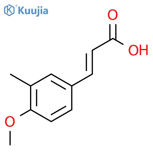 2-Propenoic acid, 3-(4-methoxy-3-methylphenyl)- structure