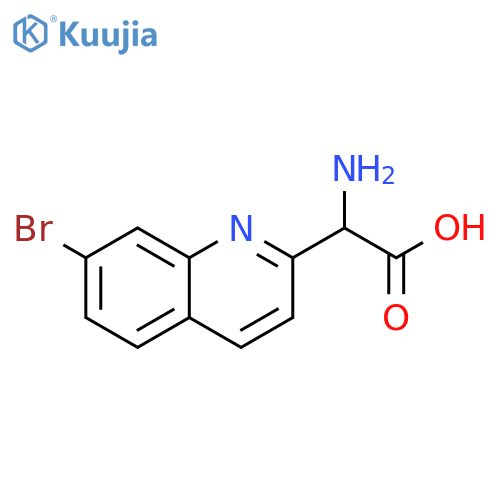 2-Quinolineacetic acid, α-amino-7-bromo- structure