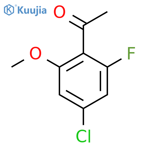 1-(4-Chloro-2-fluoro-6-methoxyphenyl)ethanone structure