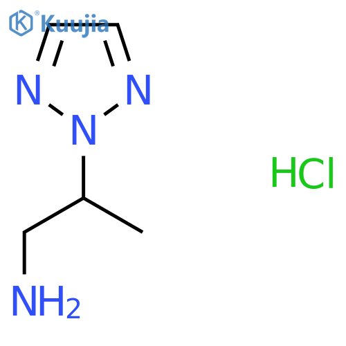 2-(2H-1,2,3-triazol-2-yl)propan-1-amine hydrochloride structure